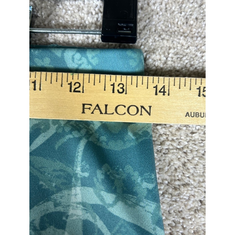Chicos Zenergy So Slimming 0 NWT Teal Paisley Pocket Leggings Athletic - Picture 5 of 8